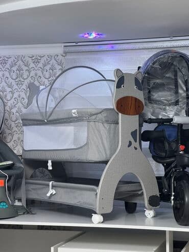 Люлька, Колыбель, Дерево, цвет - Серый