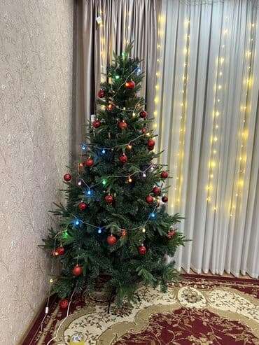 подставка для цветов напольная высокая: Искусственная новогодняя ёлка 210 см с густой кроной и реалистичными — 1