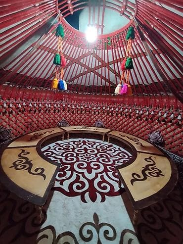 деревянные бани: Аренда юрты, Каркас Деревянный, 85 баш, Казан, Посуда, С полом — 4