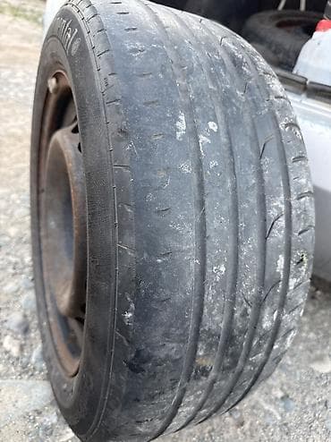 2115 samara: Колеса в сборе 215 / 55 / R 16, Лето, Б/у, Запаска, Легковые, Железные, отверстий - 5 — 3