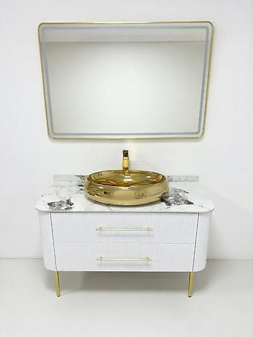 стойка для ванночки: Тумба для ванны, Новый, С раковиной, Другой материал, Бесплатная доставка, цвет - Белый — 4