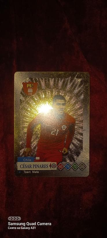 Искусство и коллекционирование: Коллекционная карточка Panini Adrenalyn XL – Copa América. Игрок — 1