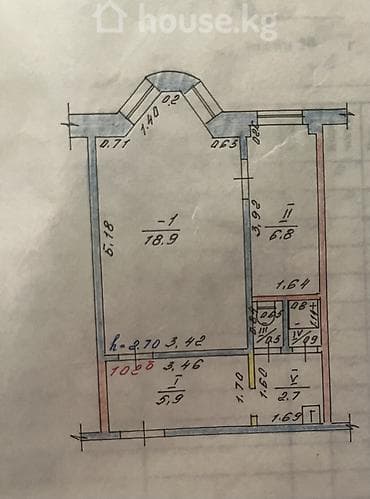 flat kant: 2 комнаты, 35 м², Индивидуалка, 1 этаж, Косметический ремонт — 7