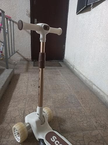 самокат детский двухколесный: Детский самокат, Трёхколёсный, Новый — 2