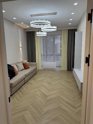 2 комнаты, 77 м², Асанбай мкр Элитка, 2 этаж, Евроремонт
