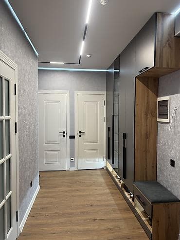 75: 2 комнаты, 61 м², Кок-Жар мкр 9 этаж, Дизайнерский ремонт — 10