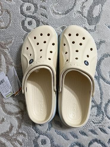 crocs 41: Сабо, 45, Crocs, Новый, цвет - Бежевый, Самовывоз — 1