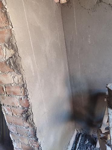 шифер и кирпич: Штукатурные работы по маякам. Механизированное и ручное выравнивание — 6