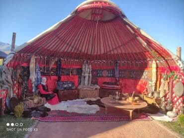 Китептер жана журналдар: Боз үйлөрдү ижаралоо, Каркасы Жыгач, 85 баш, Казан, Идиш-аяк, Полу менен — 8