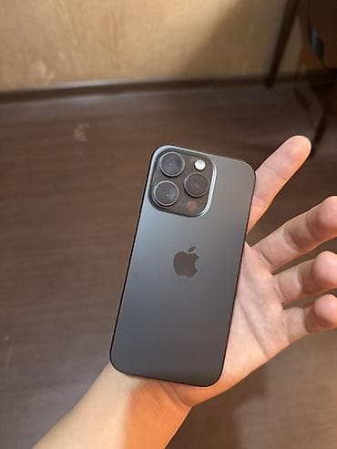 iphone 7 osh: IPhone 15 Pro, Б/у, 256 ГБ, Черный, Чехол, 88 % — 3