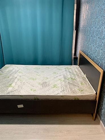 спальный двухместный: Двуспальная кровать, С матрасом, длина - 200 см — 1