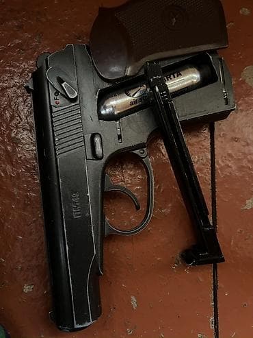 Контейнерлер: Пневматический пистолет МР-654К (реплика ПМ) под баллон CO₂ 12 г — 3