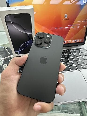 pro 5: IPhone 16 Pro, Б/у, 256 ГБ, Black Titanium, Защитное стекло, Чехол, Коробка, 92 % — 6