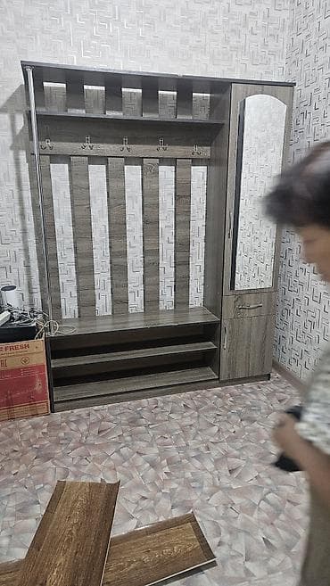 стекляный: Прихожая-комплект в современном стиле, цвет – темный дуб/венге — 2