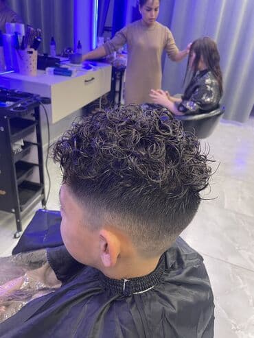 ремонт бытовой техники в г.бишкеке. ремонт микроволновок: Мужская стрижка с химической завивкой (карвинг/перманент) на верхней — 2