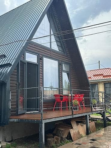 бишкек киргизия 1: Устали от жары и городских пробок? 🌿 A-frame коттеджи в селе — 8