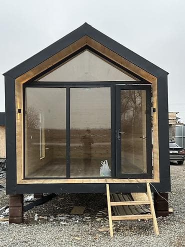 модулный домик: Модульный каркасный дом-кабина «A-frame mini» - Современный — 3