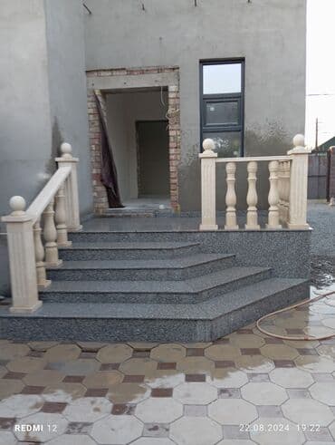 расценки на строительные работы бишкек 2022: Фасад обшивка дома, Балясина Столешница Подоконники Лестинца Тумбы — 11