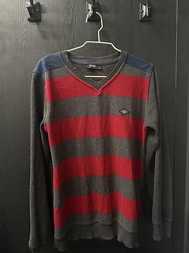 Мужской комплект одежды (4 предмета) 1Джемпер в полоску 2)Тонкий