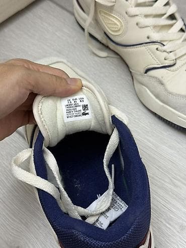 nike react: Мужские кроссовки, 41, Lacoste, Б/у, цвет - Белый, Самовывоз — 4