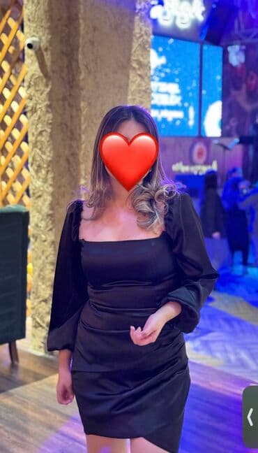 черное короткое платье с открытой спиной: ✨ Стильное черное платье ✨ Сшито на заказ, размер M–L. Квадратный — 1