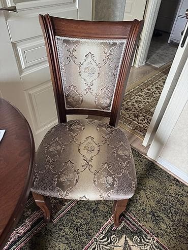 small table: Кухонный стол и стул, Б/у, Самовывоз, цвет - Коричневый — 2