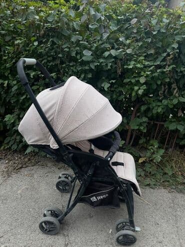 прогулочные коляски от 6 месяцев: Коляска, цвет - Черный, Б/у — 2