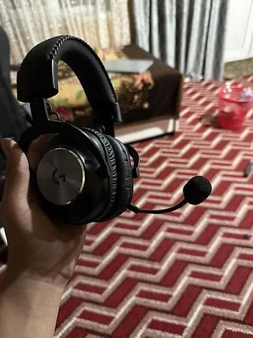 Техника и электроника: Проводные гарнитуры, Logitech, Б/у, цвет - Черный — 2