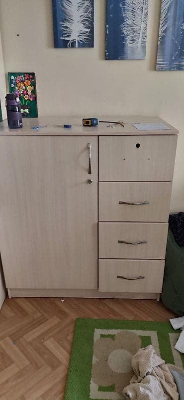 Тепкичтер жана комплекттер: Шифоньерлер, кийидер үчүн шкафтар, Түз, ЛДСП — 3