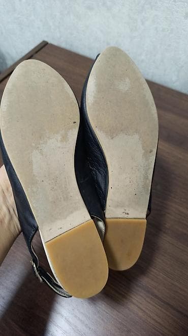 босоножки на тракторной подошве: Б/у обувь, натуральная кожа, Турция, на узкую ногу, размер 37 — 2