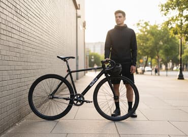 шоссейный велосипед format: Фикс-байк городской трековый стиль - Рама и вилка: алюминий, цвет — — 1