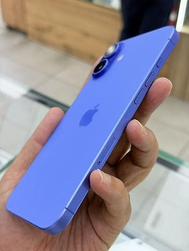 бу телефоны в бишкеке айфон: IPhone 16 Plus, Б/у, 256 ГБ, Синий, Защитное стекло, Чехол, 94 % — 7