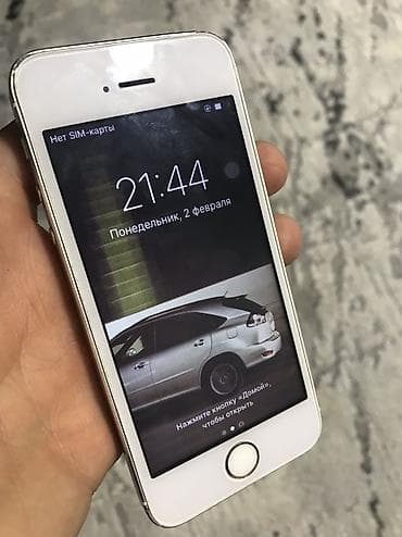 iphone 8se: IPhone 5s, Б/у, 16 ГБ, Белый, Зарядное устройство, 90 % — 2