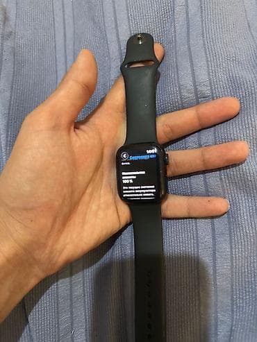 google p: Смарт‑часы в стиле Apple Watch, черный корпус с черным спортивным — 2