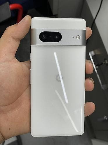 Google Pixel 7, Б/у, 128 ГБ, цвет - Белый, 1 SIM, eSIM