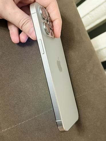 samsung tel: IPhone 15 Pro Max, Б/у, Серебристый — 4