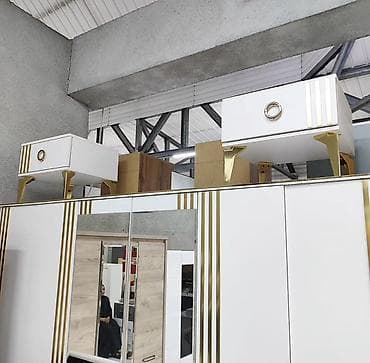 Офисная мебель: Спальный гарнитур, Б/у, Двуспальная кровать, Шкаф, Трюмо, Металл, Самовывоз — 6