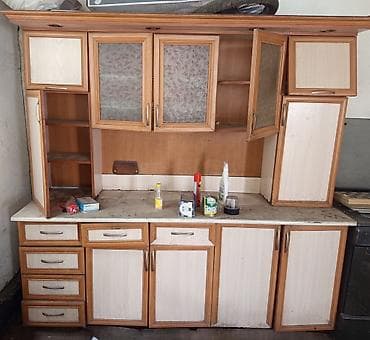 Кухонный гарнитур, Б/у, цвет - Коричневый