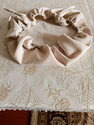 где купить ткань для мебели: Чехол для сидушки стульев,ткань крепкая,цвет бежевый, их 6 штук. 50 — 1