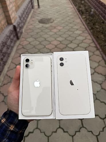 ipad mini 7: IPhone 11, Б/у, 128 ГБ, Белый, Коробка, 72 % — 1
