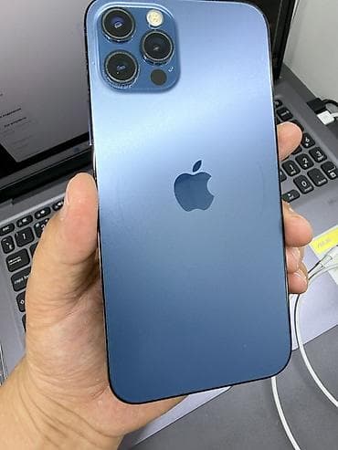 redmi note 19: IPhone 12 Pro, Б/у, 128 ГБ, Pacific Blue, Кабель, 77 % — 2