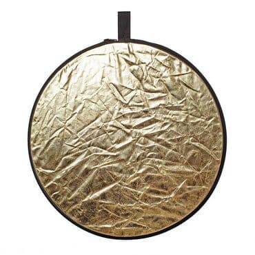 кольцевая лампа для видео: Отражатель 5 в 1 (110см) (золото, серебро, черный, белый — 2