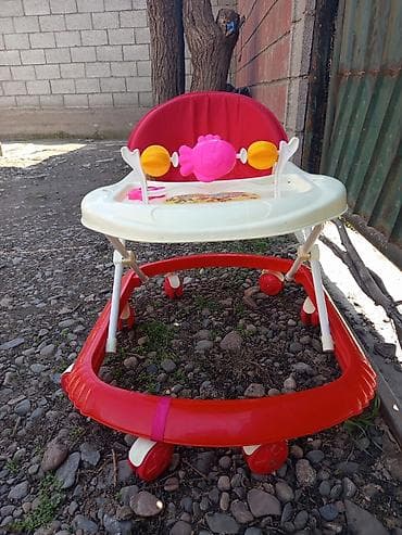 коляска буу: Детские ходунки - Цвет: красный/молочный, яркие акценты - Конструкция — 1