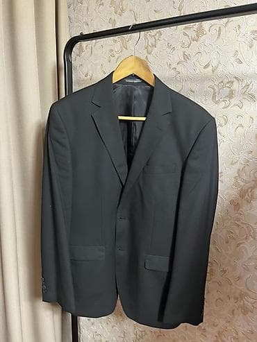 Костюмы: Мужской классический пиджак Sarto Reale - Цвет: черный - Крой — 2