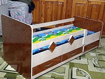 Офисная мебель: Детская гарнитура, Новый, Для мальчика, ДСП, цвет - Коричневый — 1