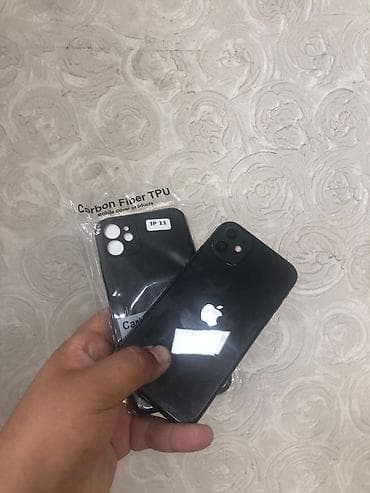 10 iphone: IPhone 11, Б/у, 128 ГБ, Черный, Чехол, 80 % — 2