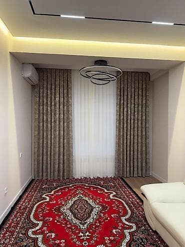 single room flat: 2 комнаты, Анар мкр., Риэлтор, Без подселения, от 6 месяцев, С мебелью полностью — 3