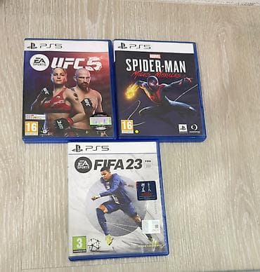 PS5 диски — комплект из 3 игр в боксах Blu‑ray: UFC 5-2000