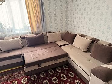 кресло вращающееся: Диван-трансформер с креслом, бирюзовая обивка - Комплектация — 4