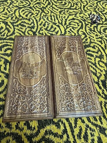 ударный инструмент: Нарды ручной работы из натурального дерева Карагач торг — 9